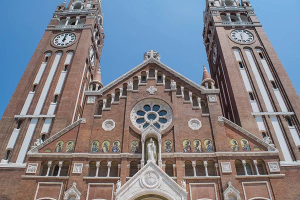 Frente Fachada Catedral Szeged Hungria Fotografias De Stock Royalty-Free