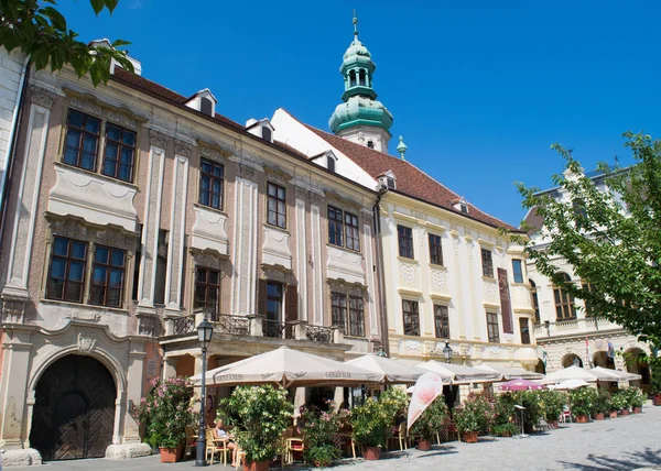 Sopron Hungria Junho 2017 Edifícios Antigos Redor Praça Principal Cidade Imagens Royalty-Free