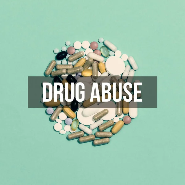 Léky na předpis a zneužívání drog — Stock fotografie
