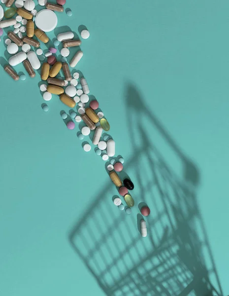 Nakupování lékárenství a zneužívání drog — Stock fotografie