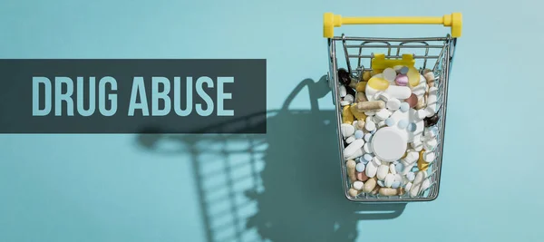 Nakupování lékárenství a zneužívání drog — Stock fotografie