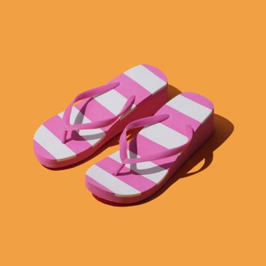 Renkli plaj parmak arası terlik