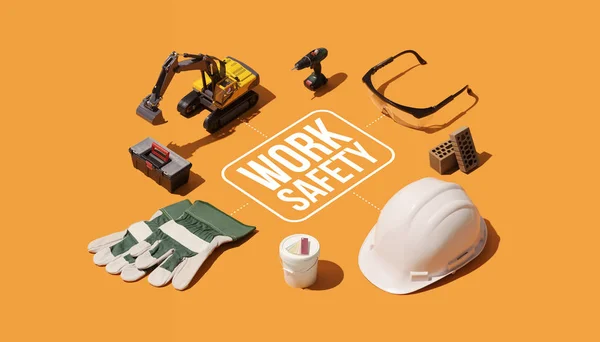 Work safety and protective equipment — 스톡 사진