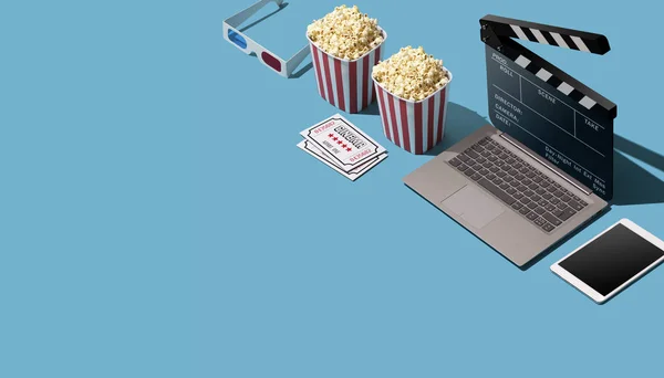 Online movie streaming and cinema