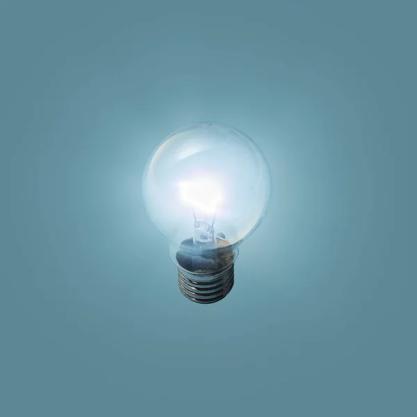 Lit incandescent lightbulb — Stock Photo, Image