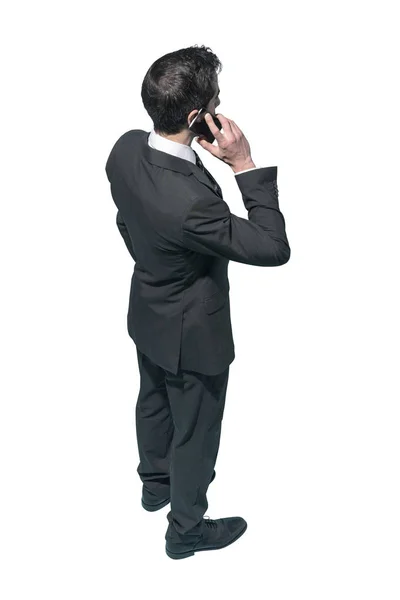 スマートフォンを使った企業ビジネスマン — ストック写真