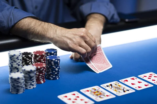 Poker tournament at the casino — Stock Photo, Image