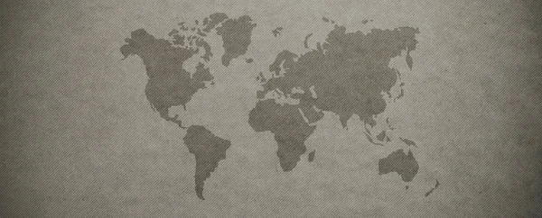 Textured world map background — Stock Photo, Image