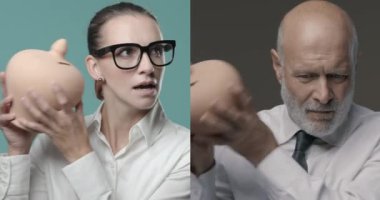 Başarılı ve başarısız yatırımcılar depozitolarını kasada kontrol ediyorlar.