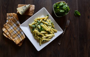 lezzetli penne makarna 