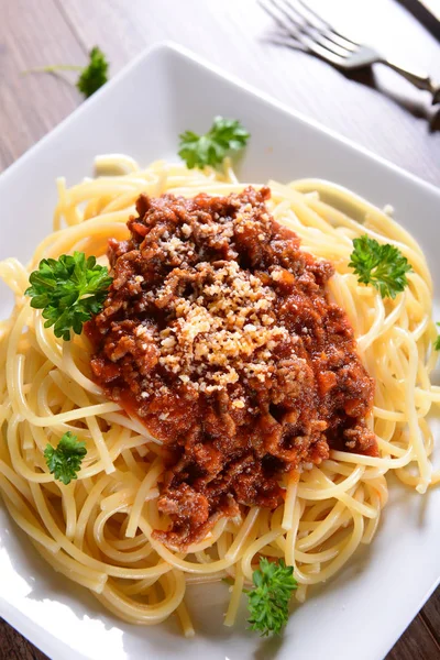 Délicieux spaghetti bolognais — Photo