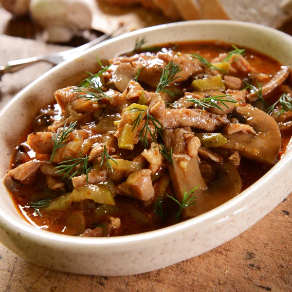 Delicioso stroganoff de carne —  Fotos de Stock