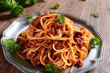 lezzetli spagetti bolonez