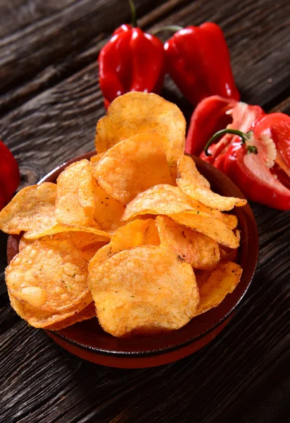 Paprika Potato Chips — Stock Photo, Image