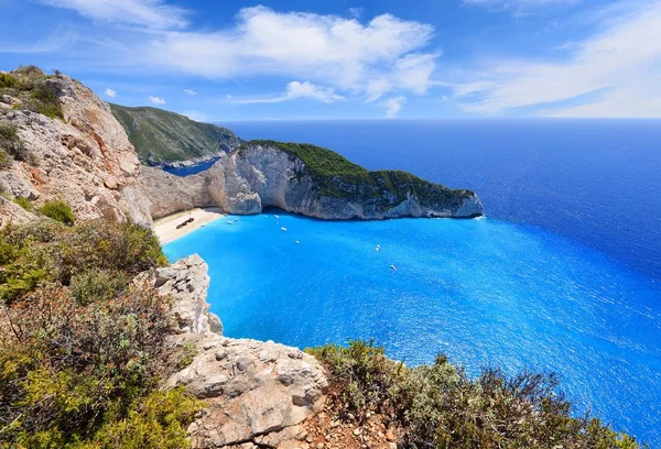 Navagio strand in Griekenland — Stockfoto