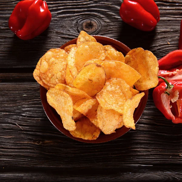 Paprika Potato Chips — Stock Photo, Image