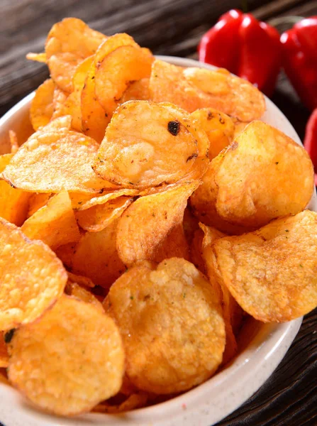 Paprika Potato Chips — Stock Photo, Image