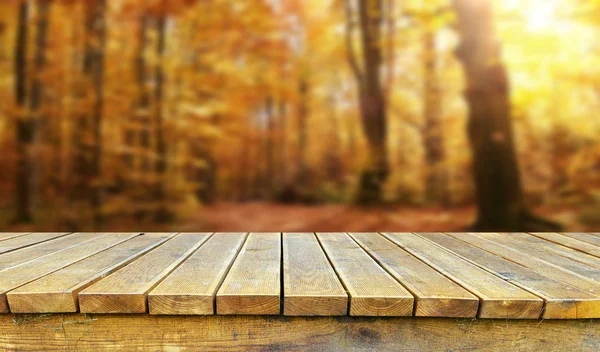 Empty wooden table — Stock Photo, Image