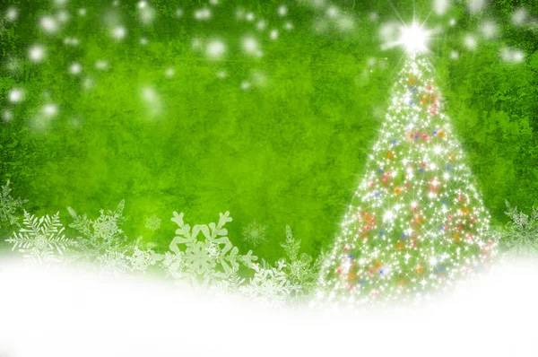 Albero Natale Verde Sfondo — Foto Stock