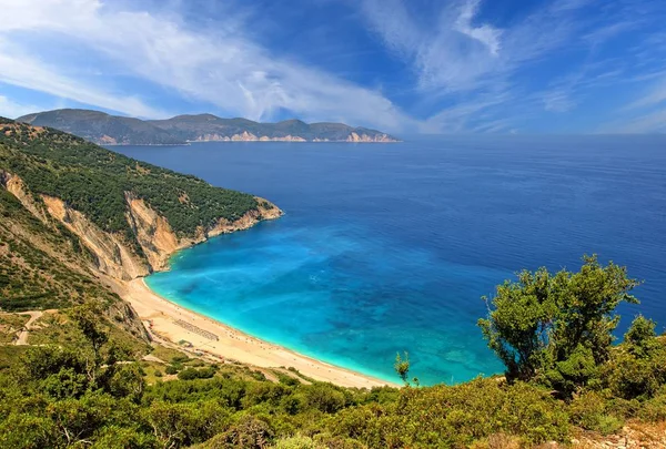 Praia Myrtos Kefalonia — Fotografia de Stock