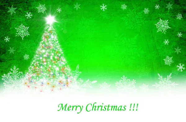 Green christmas background — Stock Photo, Image