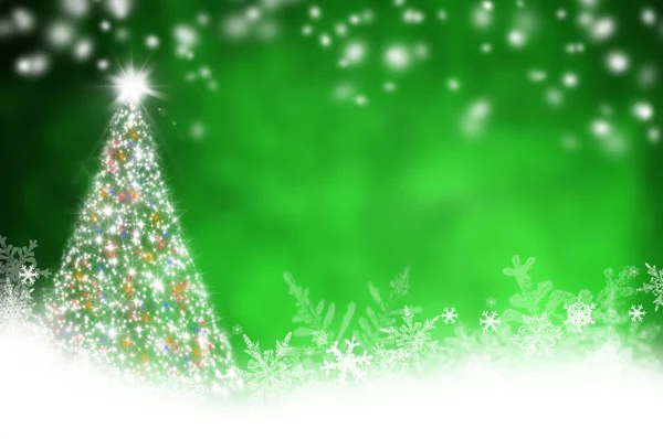 Grüne Weihnachten Hintergrund — Stockfoto
