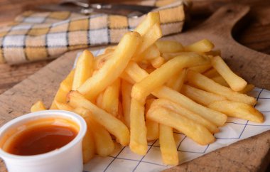 Lezzetli patates kızartması. 