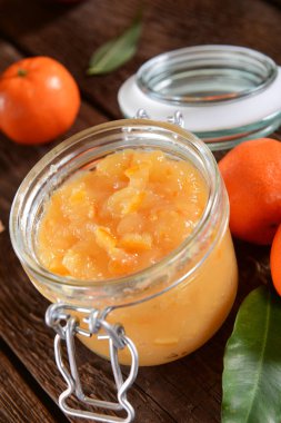 mandalina reçeli cam