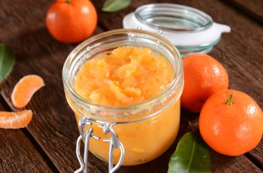 mandalina reçeli cam