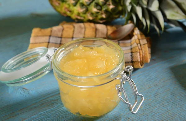 Marmellata di ananas fatta in casa — Foto Stock