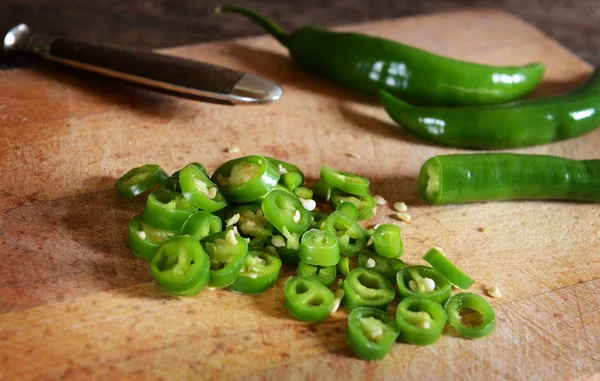 Paprika hijau panas — Stok Foto