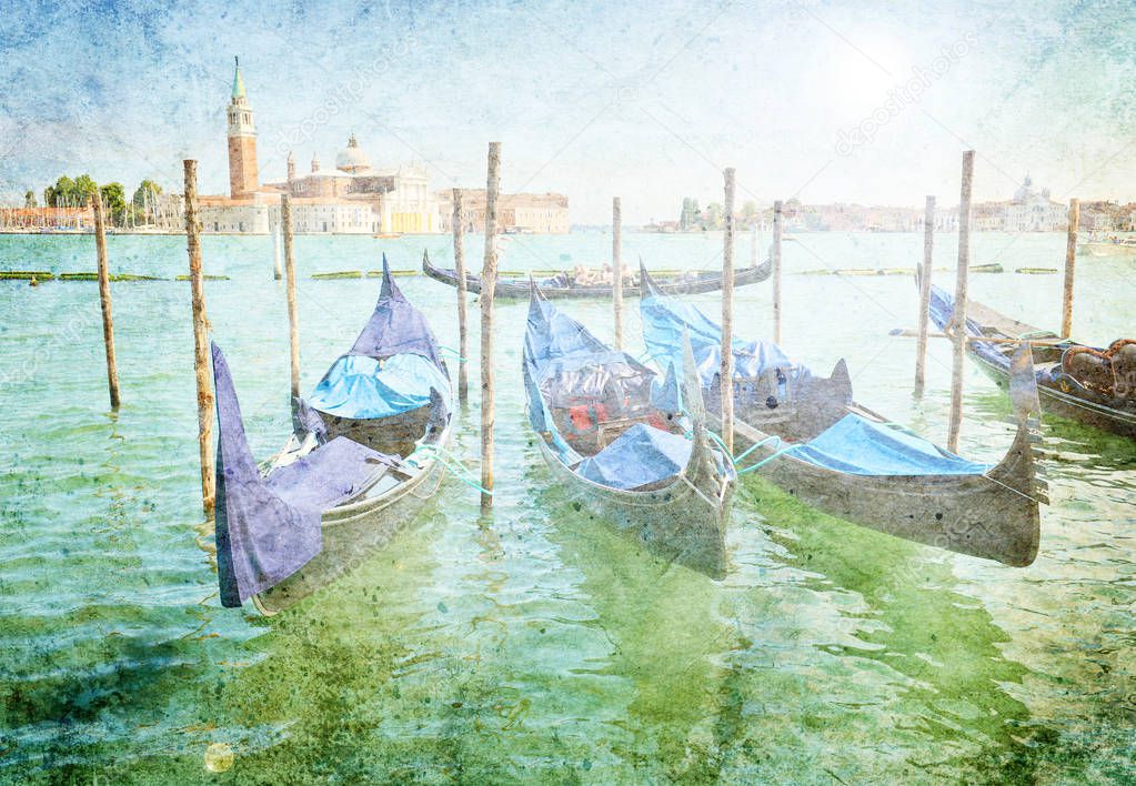 Venetian boats - vintae style
