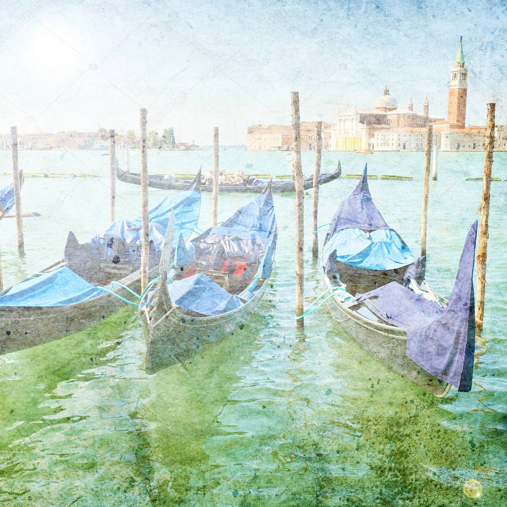 Venetian boats - vintae style