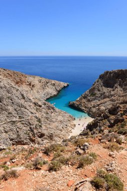 Seitan beach adada Crete, Yunanistan