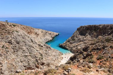 Seitan beach adada Crete, Yunanistan