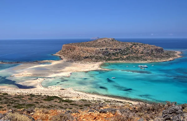 Ünlü Balos lagün Yunanistan ada Girit