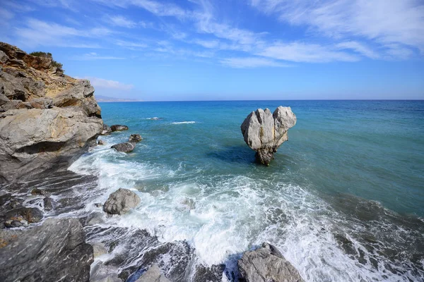 Krajobraz Piękny Ocean Skały Fale — Zdjęcie stockowe