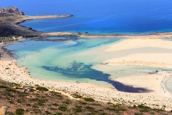 Berühmte Balos Lagune Auf Griechischer Insel — Stockfoto