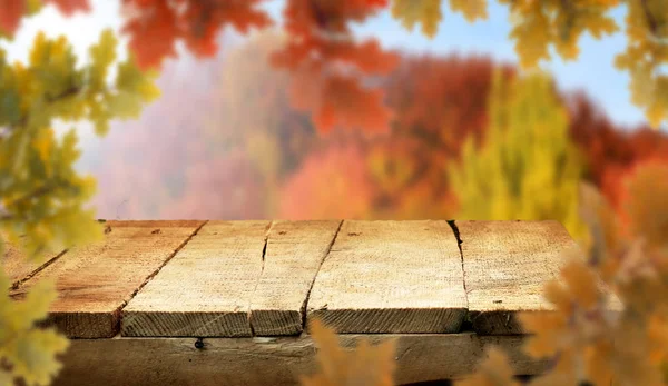 Empty Table Blurred Background — Stock Photo, Image