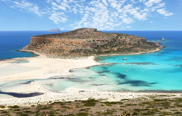 Krásné Laguny Balos Ostrově Kréta Řecko — Stock fotografie