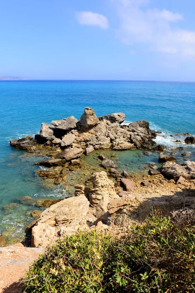 Beautiful Mediterranean Sea Landscape Blue Sky — Stock Photo, Image