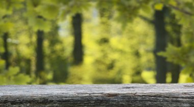 Görüntü montages boş ahşap tablo