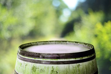 Eski varil üst ekran montages için