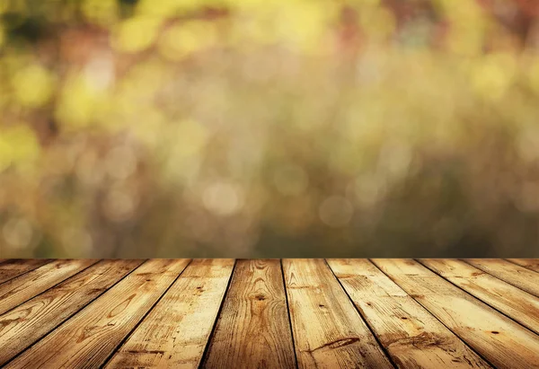 Empty Wooden Table Display Montages — Stock Photo, Image