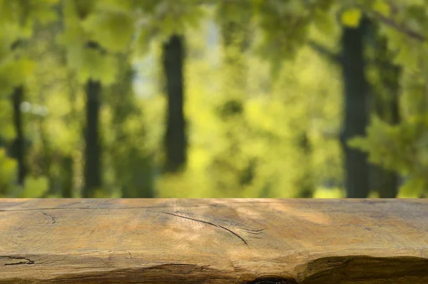 Empty Wooden Table Display Montages — Stock Photo, Image