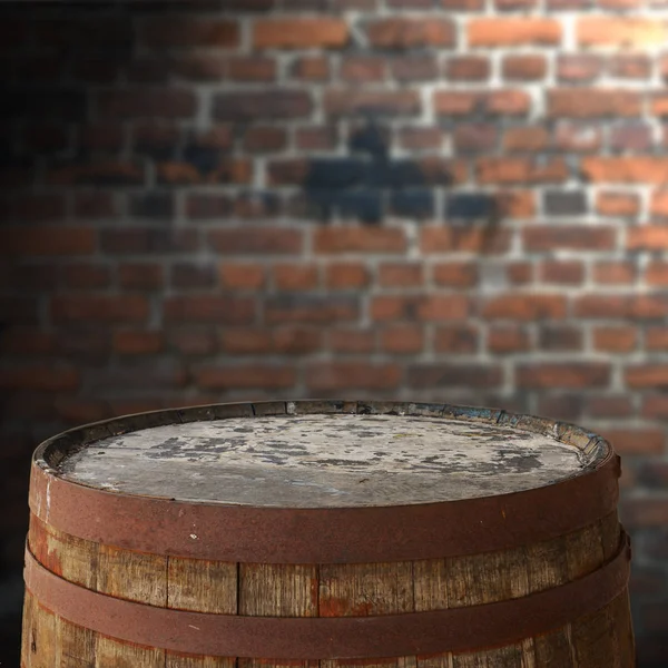 Old Barrel Top Display Montages — Stock Photo, Image