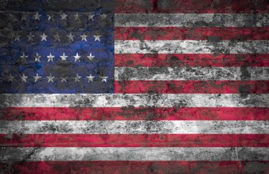 Karanlık grunge ABD bayrağı artalanları