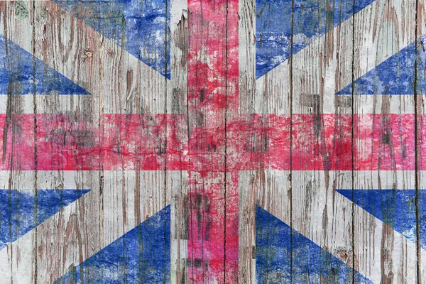 Grunge Flag Wooden Background — Stock Photo, Image