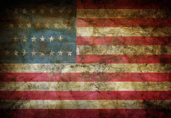 Sötét Grunge Usa Zászló Backround — Stock Fotó