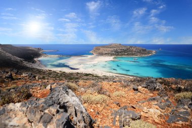 güzel Balos lagün Crete, Yunanistan